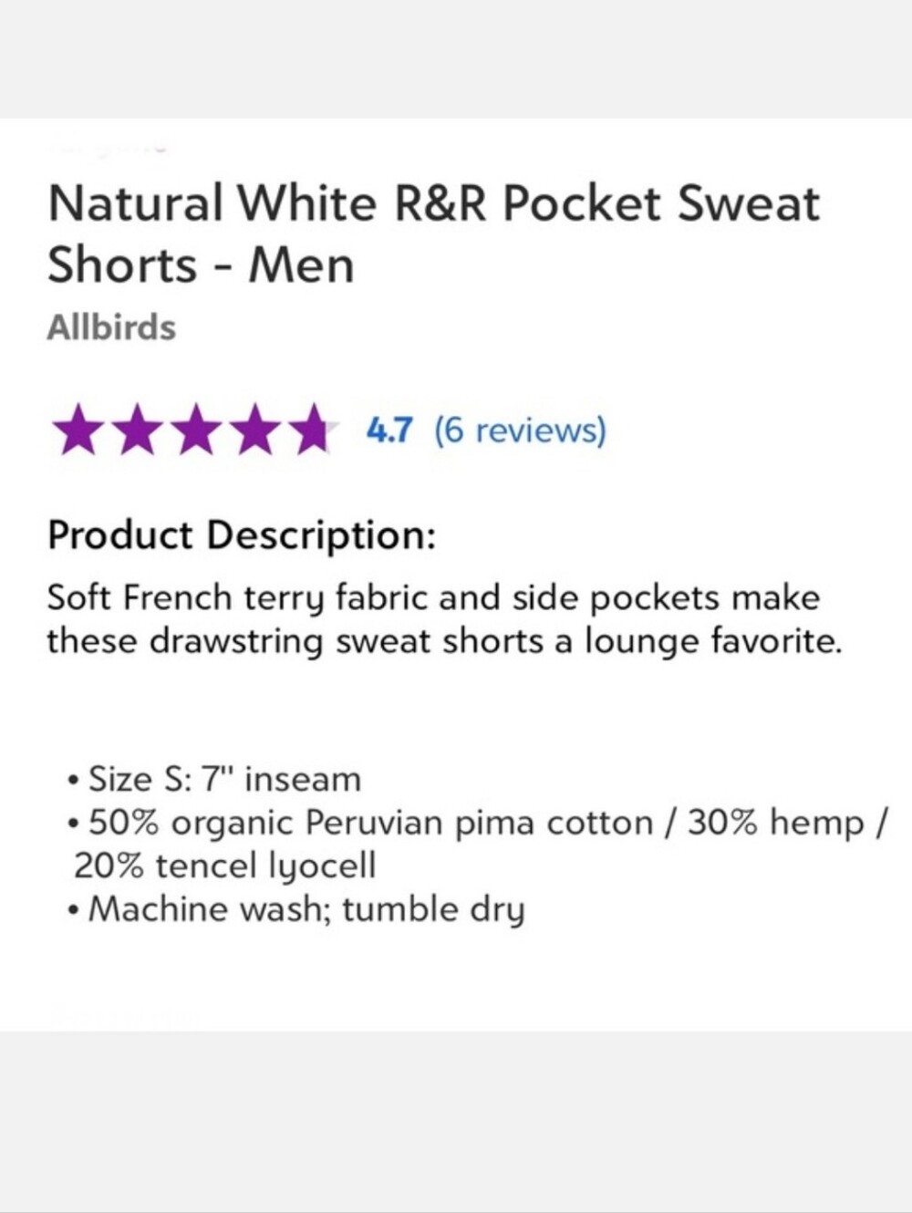allbirds R & R Shorts - Picture 4 of 9